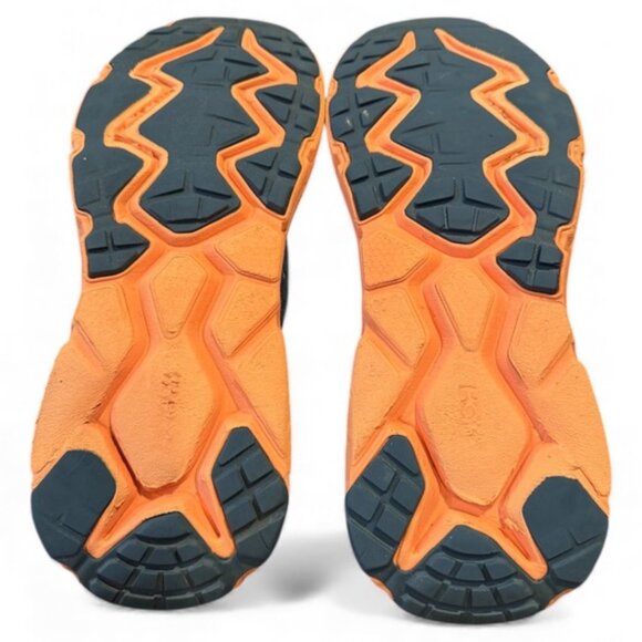 HOKA One One Challenger ATR 6 Real Teal Blue / Cantaloupe Running Shoes Size 9.5 - Picture 5 of 8